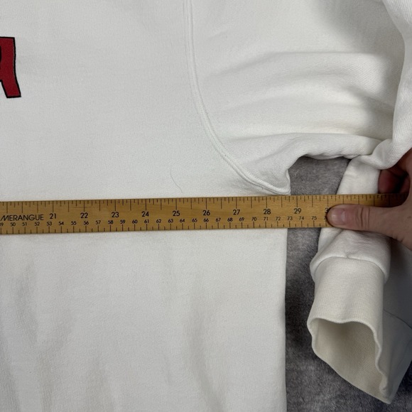Canada Basketball Sweatshirt Mens 2XL White Vtg Y2K Nike Spell Out Crewneck Gym - Picture 9 of 9
